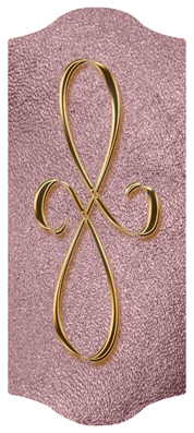 DARAY-C-601-BZ-SH-OR Bronze Scroll Shimmer Orchid